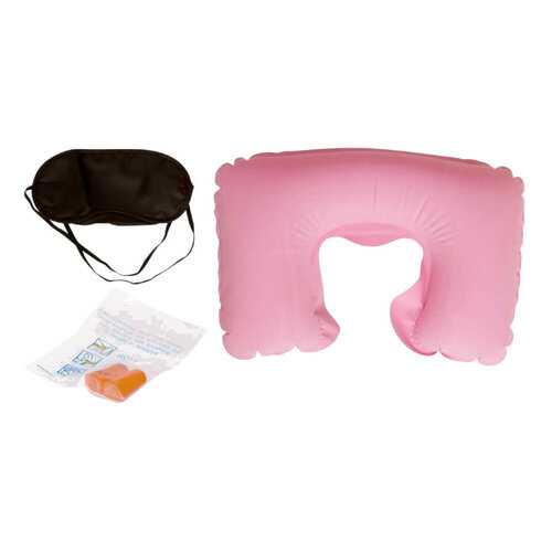 Дорожный набор Verona Pillow, 3 предмета, розовый в Декатлон