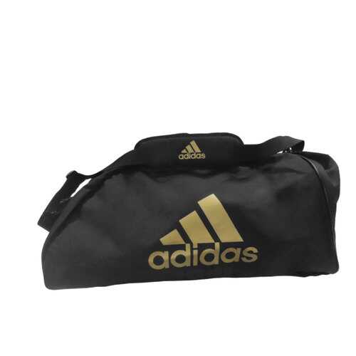 Спортивная сумка Adidas Sports Bag Shoulder Strap Combat M черная/золотая в Декатлон
