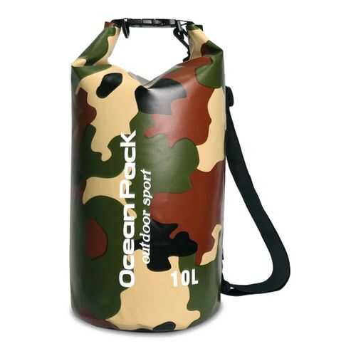 Спортивная сумка Nuobi Camouflage Ocean Pack 10 зеленая в Декатлон