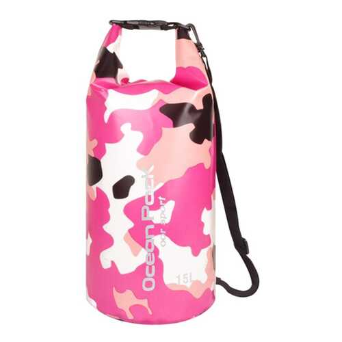 Спортивная сумка Nuobi Camouflage Ocean Pack 15 розовая в Декатлон