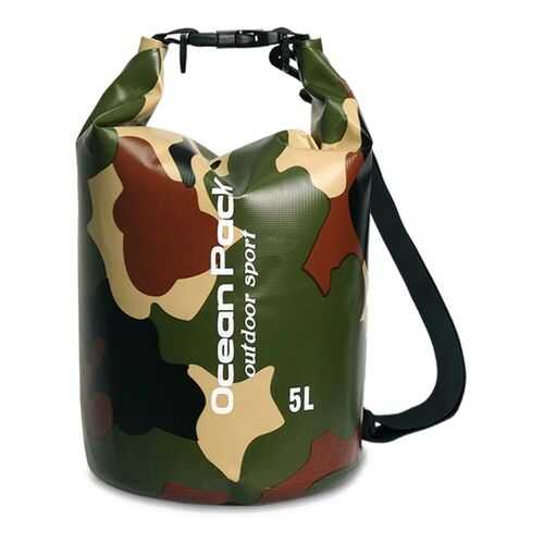 Спортивная сумка Nuobi Camouflage Ocean Pack 5 зеленая в Декатлон