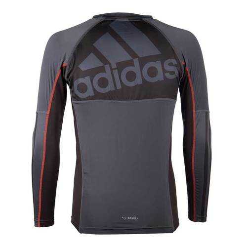 Рашгард Adidas Grappling Rashguard Long Sleeve черно-красная L в Декатлон