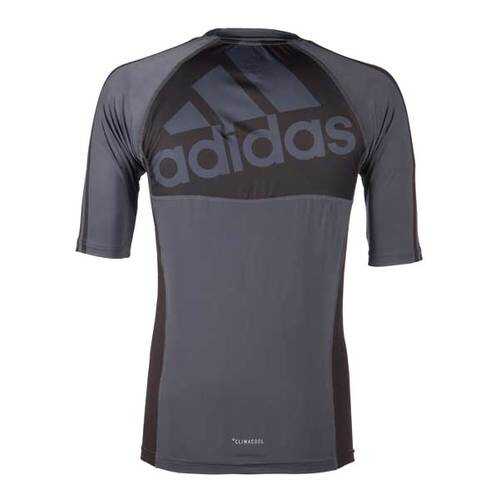 Рашгард Adidas Grappling Rashguard Short Sleeve черно-красная L в Декатлон