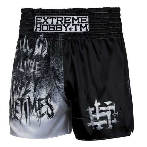 Шорты для единоборств Extreme Hobby Muay Thai Psycho Clown черные, XXL, 190 см в Декатлон