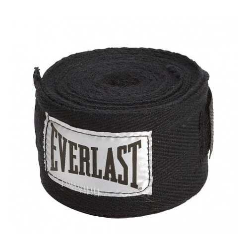 Бинт боксерский Everlast 4463BK, 2.5 м, эластик, черный в Декатлон