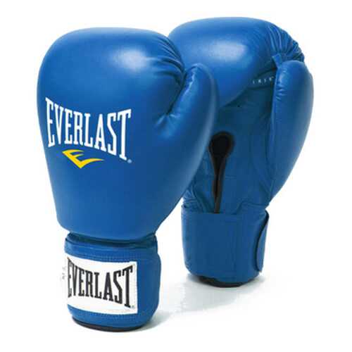 Боксерские перчатки Everlast Amateur Cometition PU синие 10 унций в Декатлон