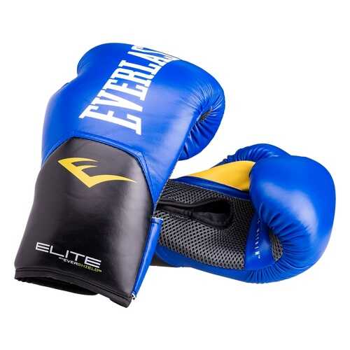 Боксерские перчатки Everlast Elite ProStyle синие 12 унций в Декатлон