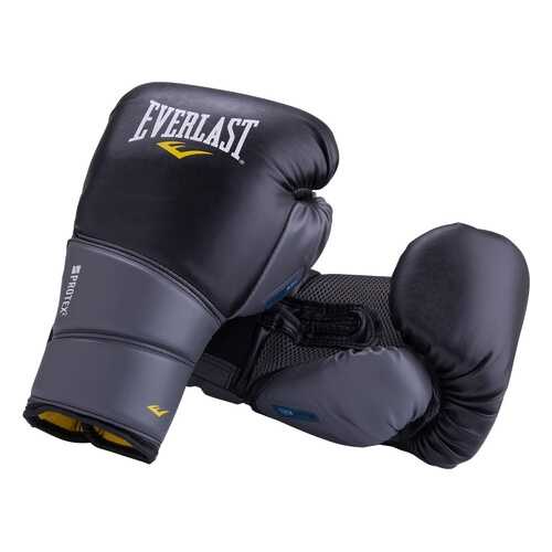 Боксерские перчатки Everlast Protex2 Gel черные 10 унций в Декатлон