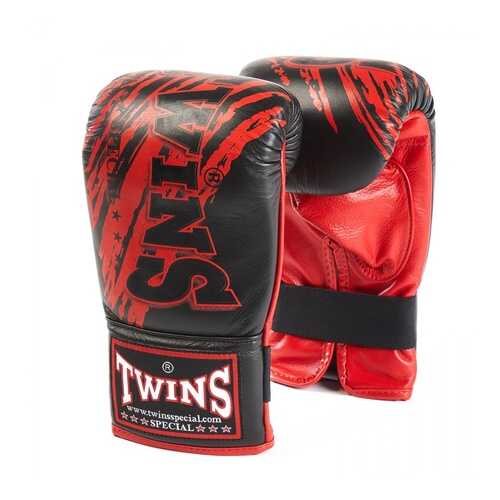 Боксерские перчатки снарядные Twins FTBGL1F-TW2 FANCY TRAINING BAG GLOVES черно-красные в Декатлон
