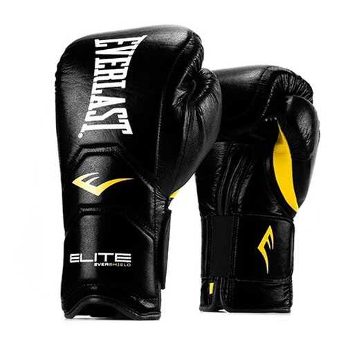 Боксерские перчатки тренировочные Everlast Elite Pro черные 14 унций в Декатлон