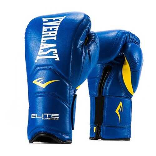 Боксерские перчатки тренировочные Everlast Elite Pro синие 16 унций в Декатлон