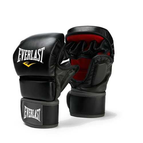 Боксерские перчатки тренировочные Everlast Striking S/M черные 6 унций в Декатлон