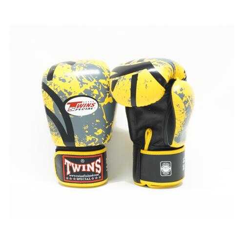 Боксерские перчатки Twins FBGVL3-38 Fancy Boxing Gloves желтые 14 унций в Декатлон