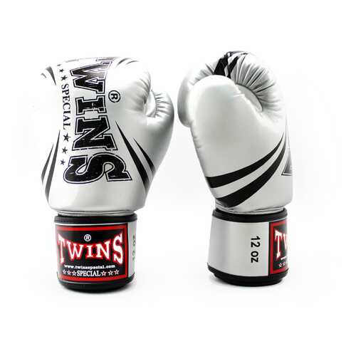 Боксерские перчатки Twins FBGVS3-TW6 FANCY BOXING GLOVES серебрянные в Декатлон