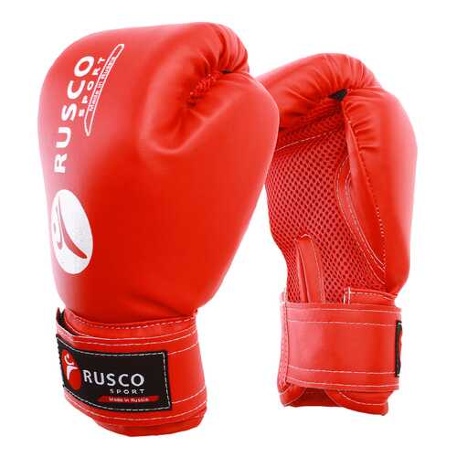 Перчатки боксерские RUSCO SPORT кож.зам. 8 Oz цвет красный RuscoSport в Декатлон