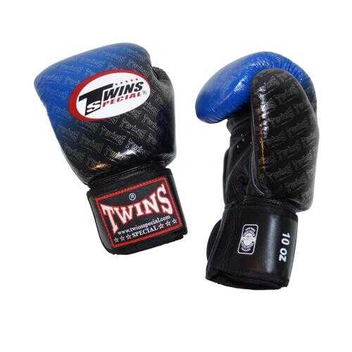 Перчатки боксерские Twins FBGVL3-TW1 FANCY BOXING GLOVES черно-синие в Декатлон