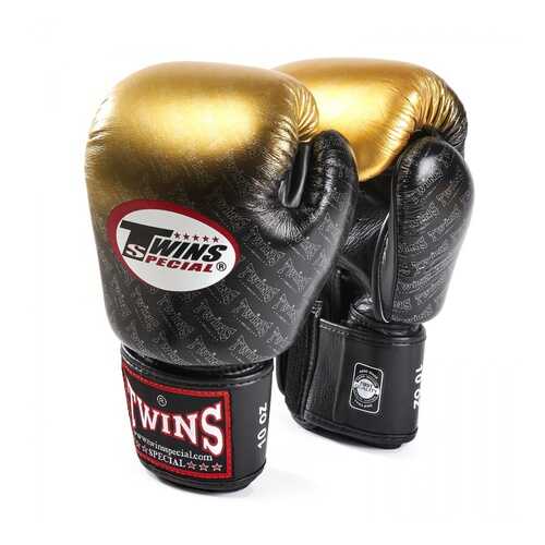 Перчатки боксерские Twins FBGVL3-TW1 FANCY BOXING GLOVES черно-золотые в Декатлон