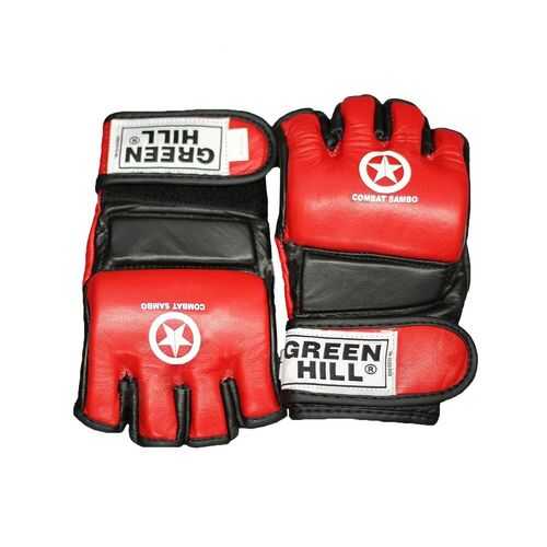 Перчатки для MMA Green Hill Combat Sambo MMR-0027, к/з, красные (S) в Декатлон