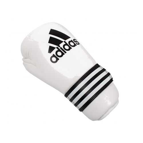 Перчатки полуконтакт Adidas Semi Contact Gloves S белые 8 унций в Декатлон