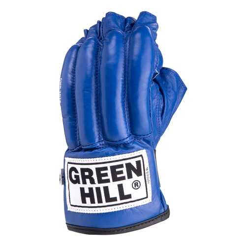 Перчатки снарядные Green Hill ROYAL CMR-2076, шингарды, кожа, синие (L) в Декатлон
