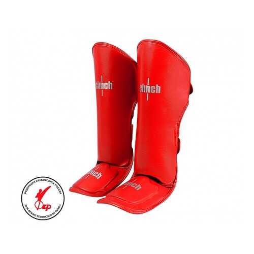 Защита голени и стопы Clinch Shin Instep Guard Kick красная XL в Декатлон