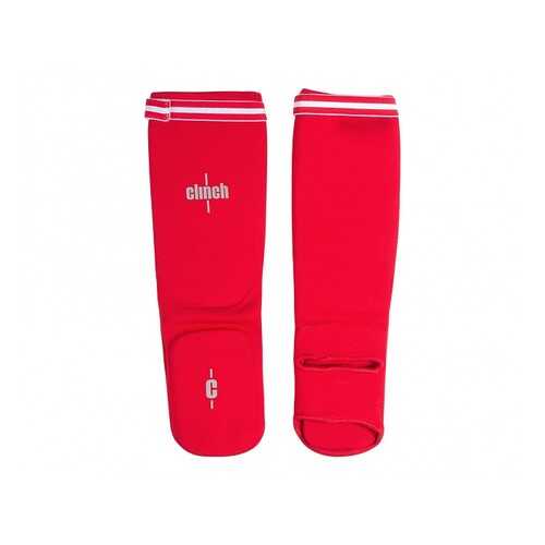 Защита голени и стопы Clinch Shin Instep Protector красная S в Декатлон