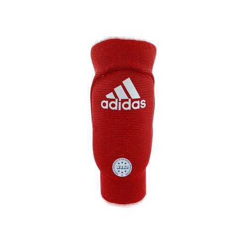 Защита локтя двухсторонняя Adidas WAKO Elasticated Elbow Guard Reversible сине-красная M в Декатлон