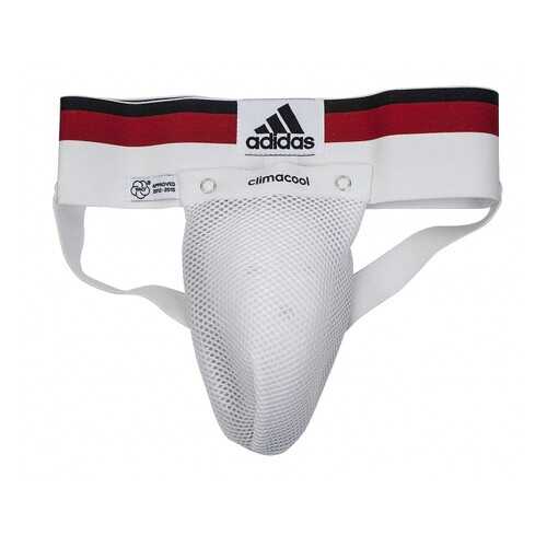 Защита паха мужская Adidas Official WKF Mens Groin Guard белая L в Декатлон