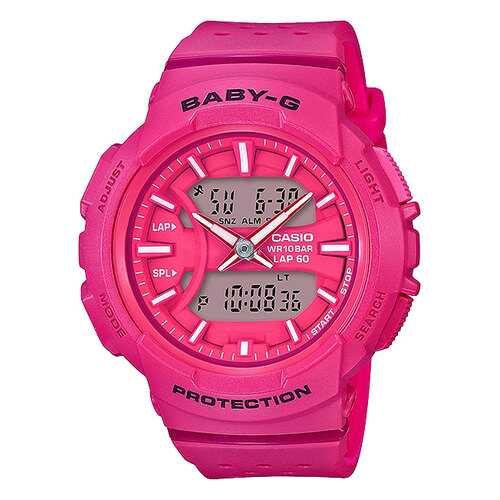 Японские спортивные наручные часы Casio Baby-G BGA-240-4A с хронографом в Декатлон