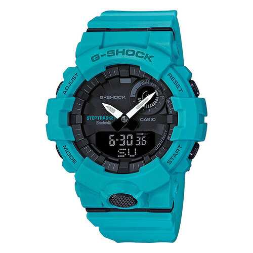 Японские спортивные наручные часы Casio G-Shock GBA-800-2A2 с хронографом в Декатлон