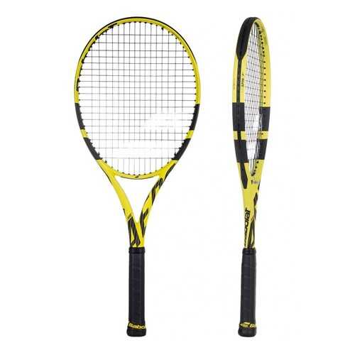 Ракетка для большого тенниса Babolat Pure Aero 2019 DC36 синяя/желтая в Декатлон