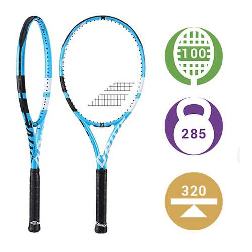 Ракетка для большого тенниса Babolat Pure Drive Team 2018 6EEE голубая в Декатлон