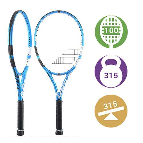 Ракетка для большого тенниса Babolat Pure Drive Tour Plus 2018 5B17 голубая/черная в Декатлон