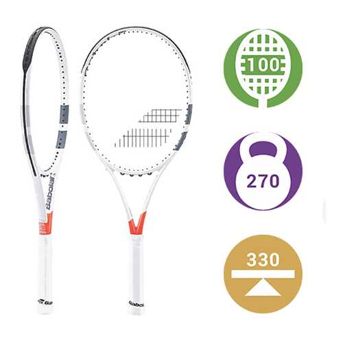 Ракетка для большого тенниса Babolat Pure Strike Lite 2018 белая в Декатлон