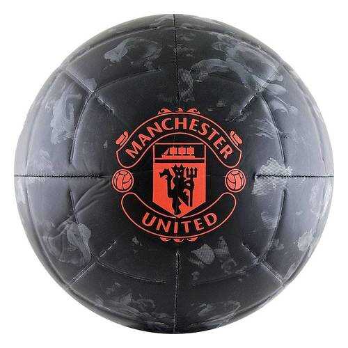 Футбольный мяч Adidas Capitano Manchester United FC №5 black/grey three/app solar red в Декатлон
