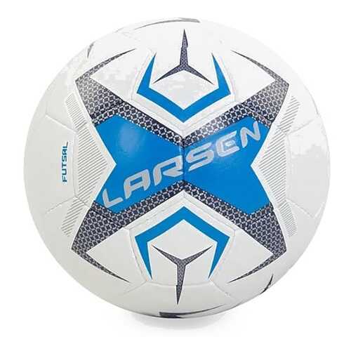 Футбольный мяч Larsen Futsal №4 white/blue в Декатлон