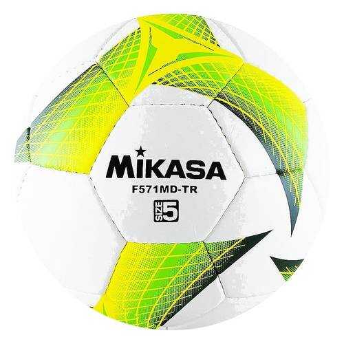 Футбольный мяч Mikasa F571MD-TR №5 white/green в Декатлон