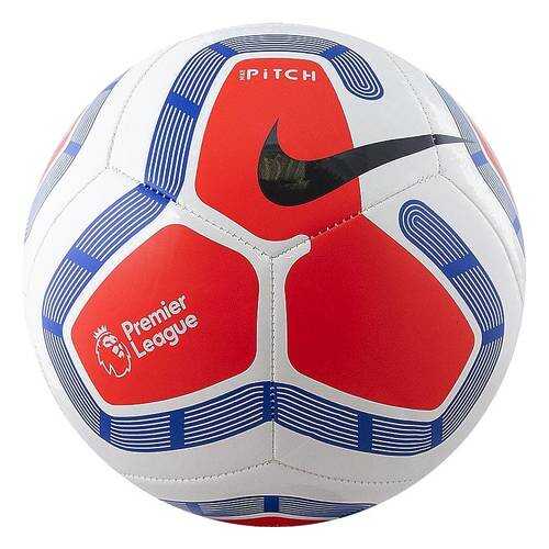 Футбольный мяч Nike Premier League Pitch №5 white/blue/red в Декатлон