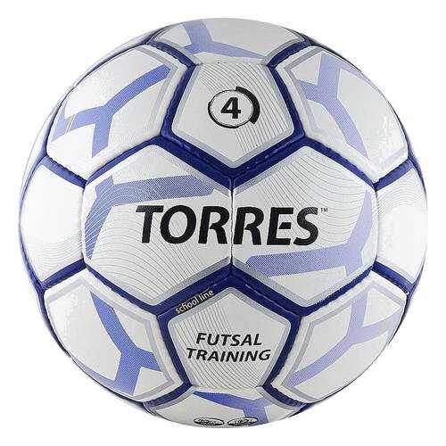 Футбольный мяч Torres Futsal Training №4 white/blue в Декатлон