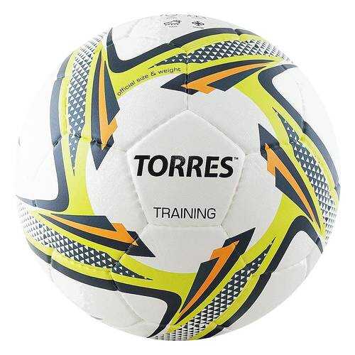 Футбольный мяч Torres Training SS18 №5 white/black/yellow в Декатлон