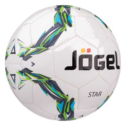 Футзальный мяч Jogel JF-210 Star №4 white/green в Декатлон