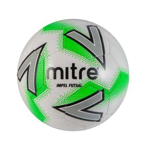 Футзальный мяч Mitre Futsal Impel №4 white/green в Декатлон