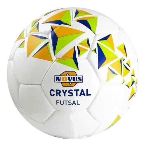 Футзальный мяч Novus Crystal Futsal №4 белый/оранжевый/синий в Декатлон