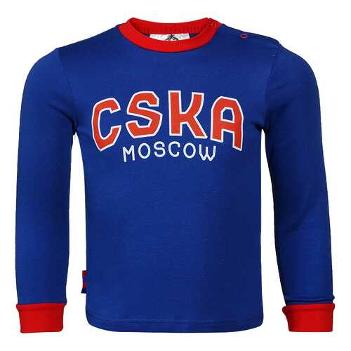 Футболка ПФК ЦСКА CSKA Moscow, синяя, 92 см в Декатлон