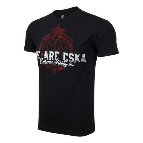 Футболка ПФК ЦСКА Extreme Hobby Stadium, черная, M в Декатлон