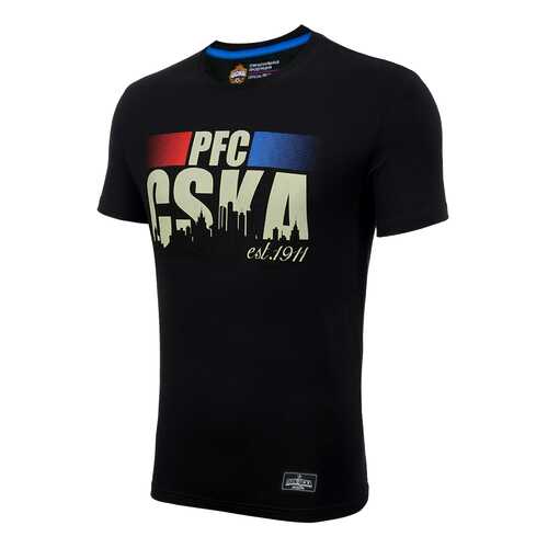 Футболка ПФК ЦСКА PFC CSKA est. 1911, черная, 140 см в Декатлон
