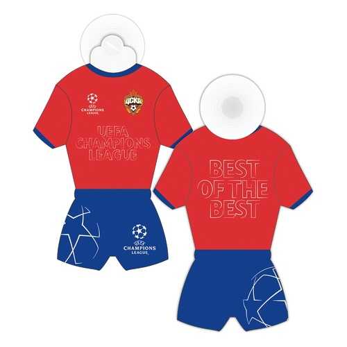 Значок ПФК ЦСКА Champions League красный/синий в Декатлон