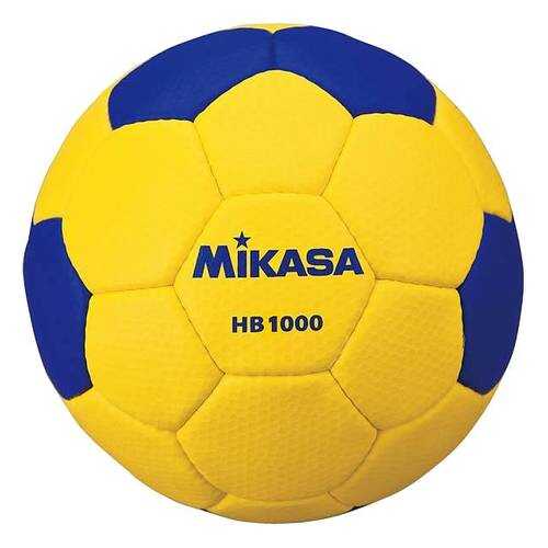 Мяч гандбольный Mikasa HB1000, 1, желтый/синий в Декатлон