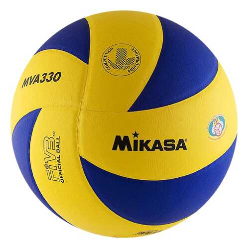 Волейбольный мяч Mikasa MVA330 №5 blue/yellow в Декатлон