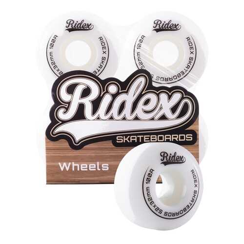 Комплект колес для скейтборда Ridex SB, 52*32, белый в Декатлон